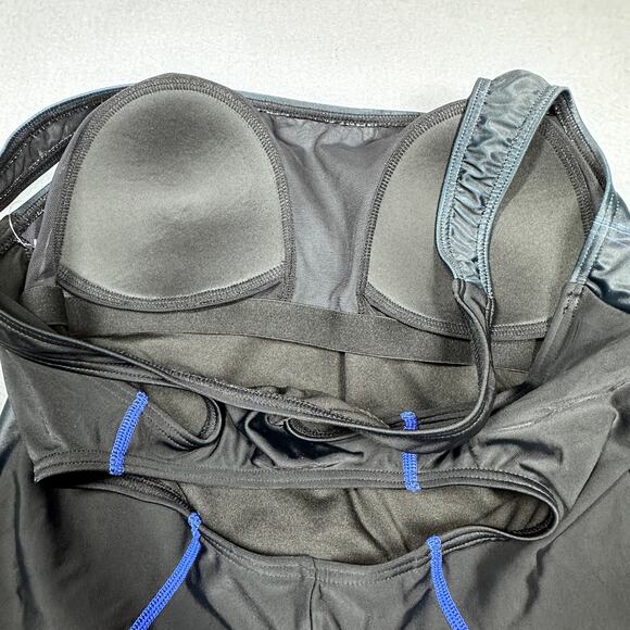 Attraco Sports Swimsuit Womens Medium Black with Blue Accents One Piece Outdoors - Picture 11 of 12